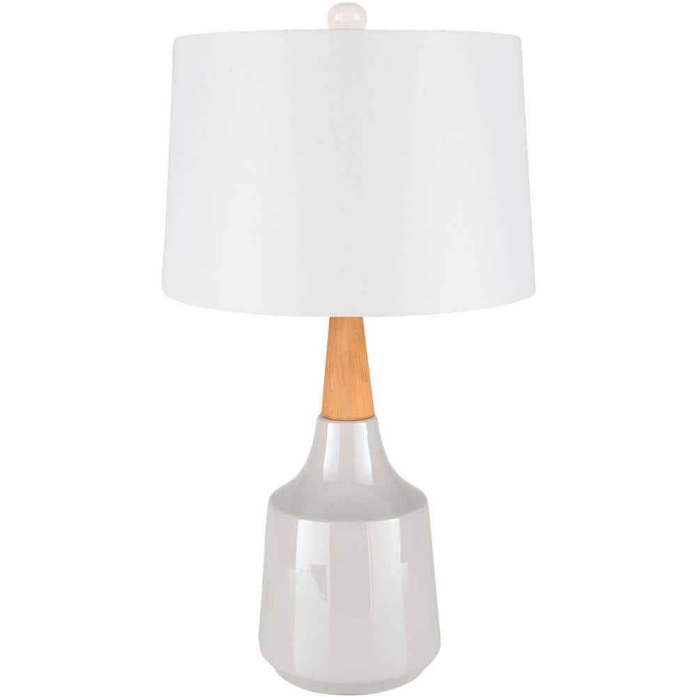 Livabliss Xavier 27.5 in. White Indoor Table Lamp S00151050598 - The ...