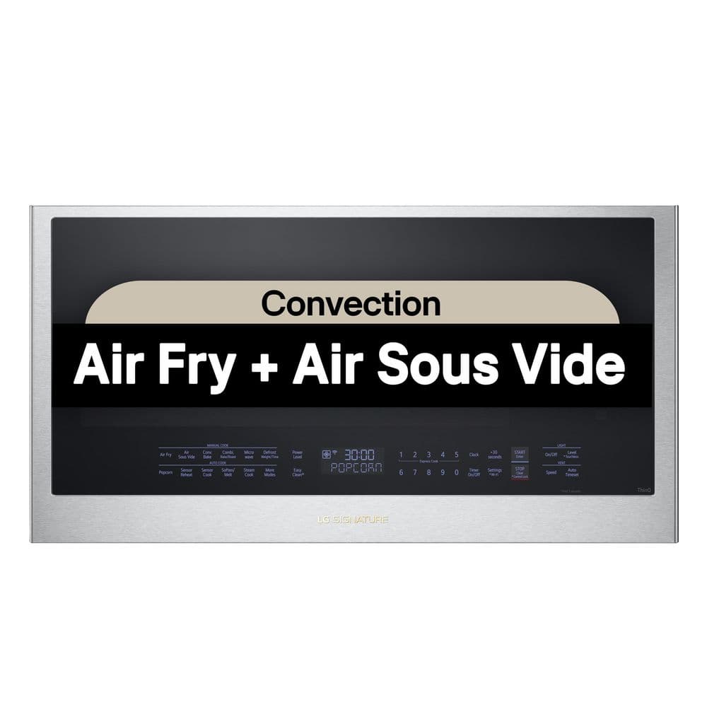 SIGNATURE 1.7 cu. ft. Smart Over-the-Range Convection Microwave Oven with Air Fry in PrintProof Stainless Steel