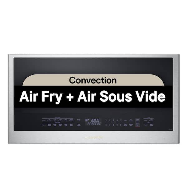 SIGNATURE 1.7 cu. ft. Smart Over-the-Range Convection Microwave Oven with Air Fry in PrintProof Stainless Steel