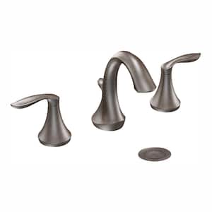 Eva 8 in. Widespread 2-Handle High-Arc Bathroom Faucet Trim Kit in Oil Rubbed Bronze (Valve Not Included)