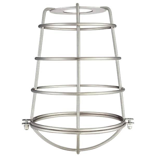 Westinghouse 8-3/16 in. Brushed Nickel Industrial Cage Metal Shade with 2-1/4 in. Fitter and 6-5/16 in. Width