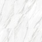 Carrara Marble 12 in. x 24 in. Luxury Vinyl Tile Peel And Stick Wall (18 sq. ft. / Case)