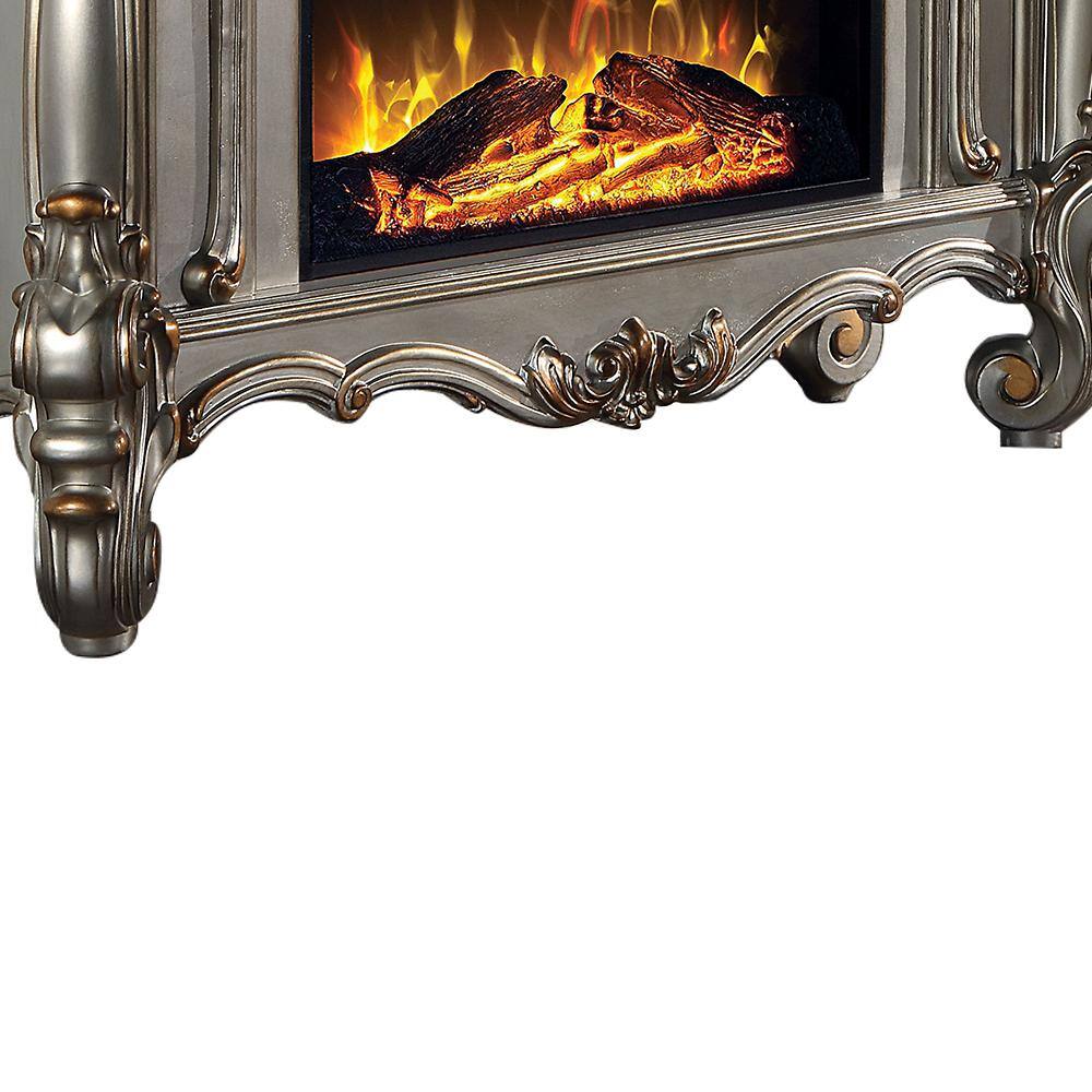 Versailles Antique Platinum 47" Electric Fireplace with Safety Technology
