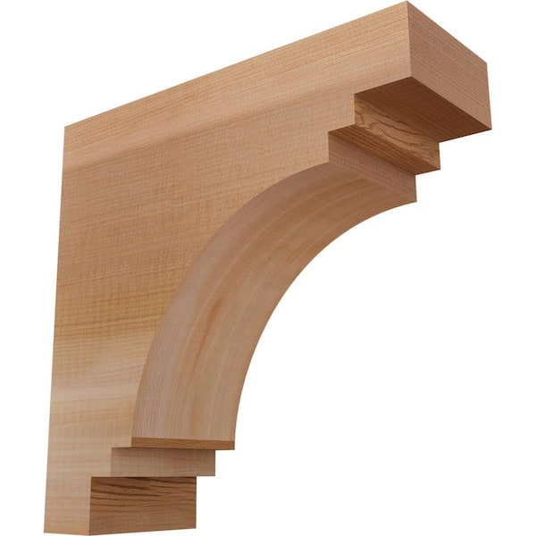 3-1/2 in. x 10 in. x 10 in. Western Red Cedar Pescadero Smooth Corbel