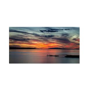 Sunset Pier by Pierre Leclerc Nature Art Print 19 in. x 10 in.