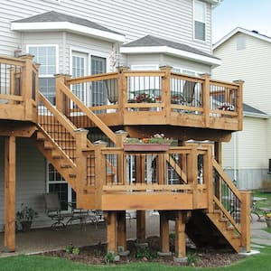 8-Step Ground Contact Pressure Treated Pine Stair Stringer