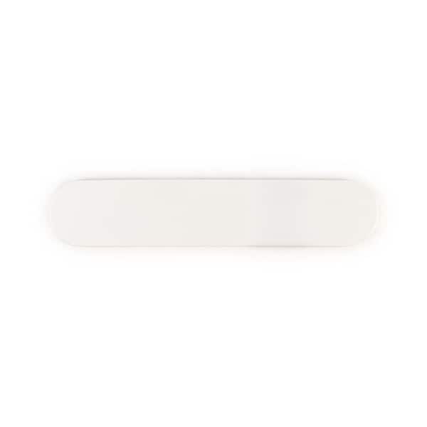 Pastilla White 2 in. x 10 in. Subway Glossy Porcelain Wall Tile (0.120 sq. ft./Each)