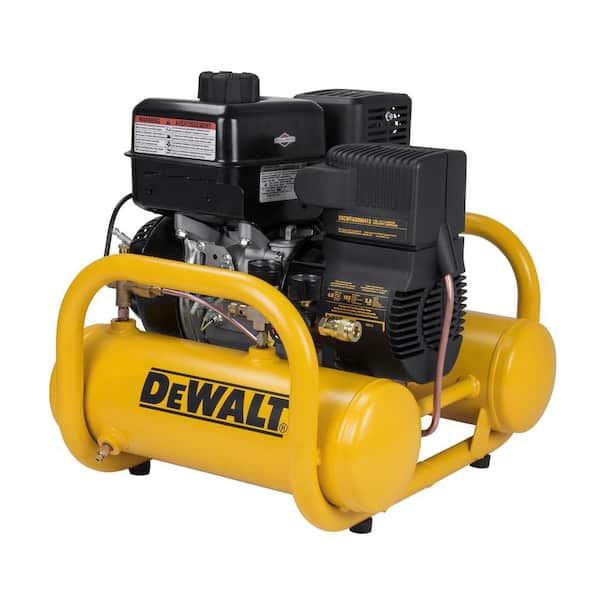 DEWALT 4 Gal. Portable Briggs and Stratton Gas Powered Oil Free Direct Drive Air Compressor