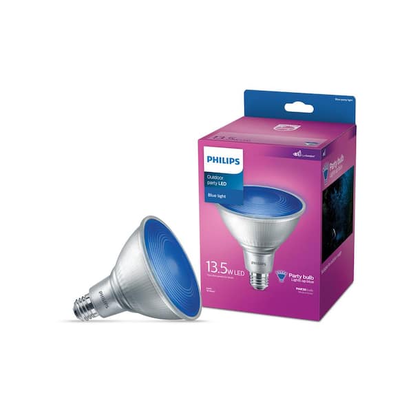 Philips 90-Watt Equivalent 38 LED in Blue 568261 - The Home
