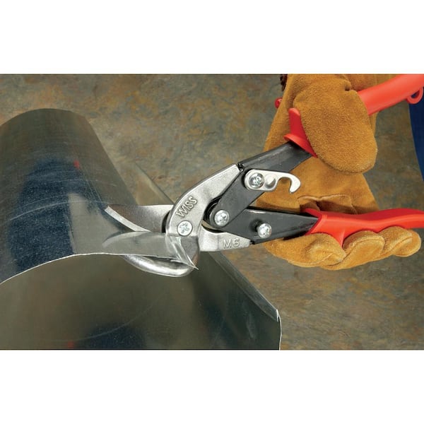 Wiss 9-1/4 in. Compound Action Offset Straight and Left Cut Aviation Snips  M6R - The Home Depot