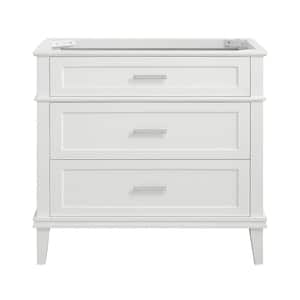 Woodfall 36 in. W x 22 in. D x 33 in. H Vanity Cabinet Without Top in White