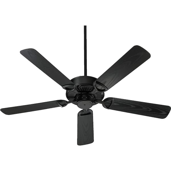 Quorum International Estate Patio 52 in. Indoor/ Outdoor Matte Black Ceiling Fan