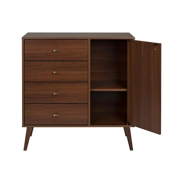 Prepac milo mid century deals modern 7 drawer dresser