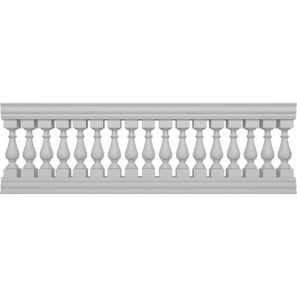 Ekena Millwork Fiberthane Traditional Balustrade 96 in. L x 33 in. H Fiberglass Railing Kit