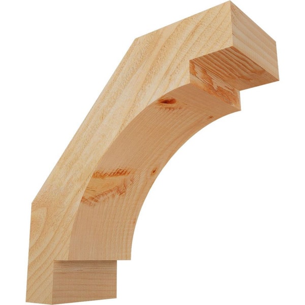 Ekena Millwork 6"W x 16"D x 16"H Merced Rough Sawn Knee Brace, Douglas Fir