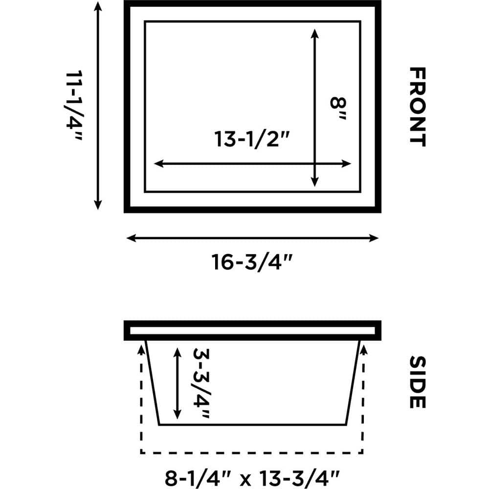 8" x 14" Pink Plastic Shower Wall Niche