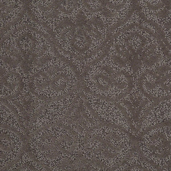 Lifeproof 8 in. x 8 in. Pattern Carpet Sample - Perfectly Posh - Color Stormy