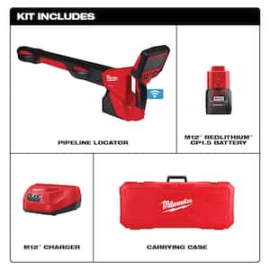 M12 ONE-KEY 12-Volt Lithium-Ion Wireless Hand-Held Pipeline Locator Kit with Battery and Charger