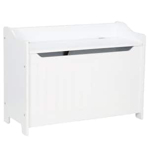 Catskill Ready to Assemble 32.75 x 24 x 14 in. Base Wooden Storage Bench in white