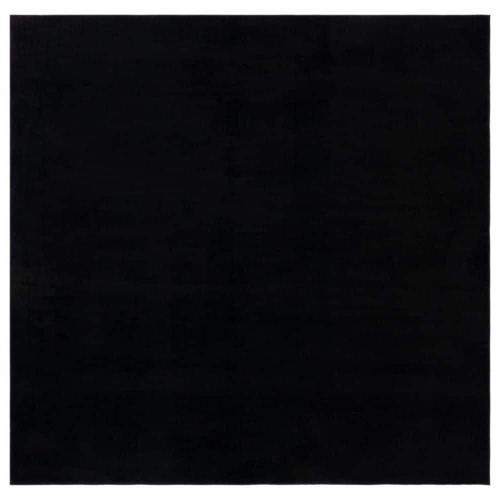 Black/color Rug Square SAFAVIEH Loft Black 8 ft. x 8 ft. Machine Washable Modern Solid Square ...