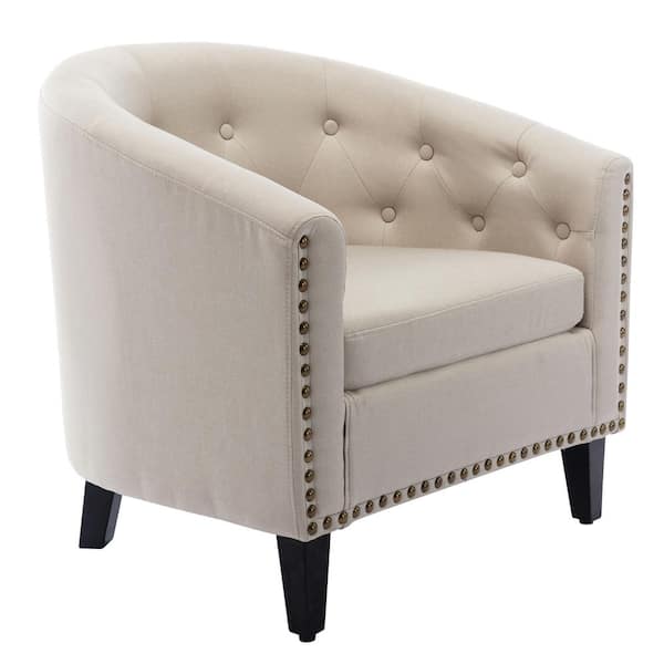 tufted nailhead accent chair