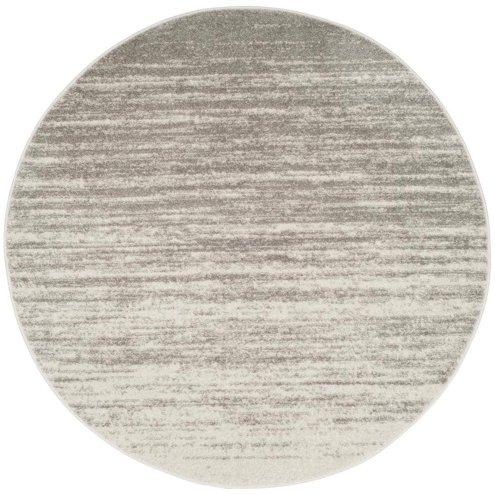 SAFAVIEH Adirondack Esmond Abstract Area Rug  Light Grey/Grey  3  x 3  Round