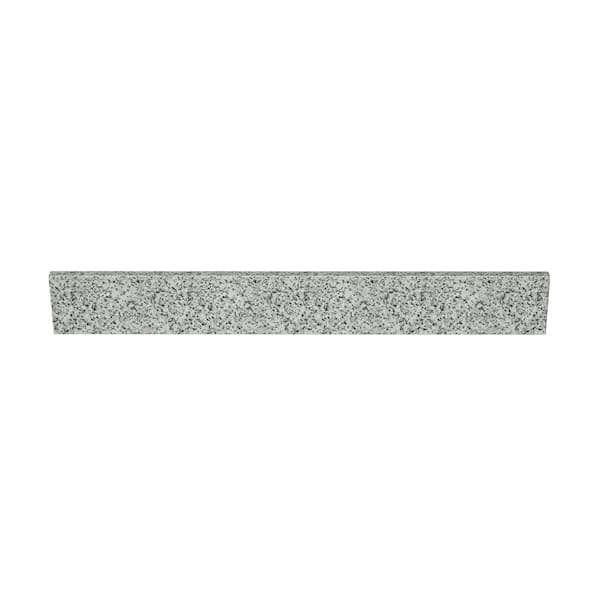 37 in. W x 0.75 in. x 4 in. Grey Granite Vanity Bathroom Vanity Backsplash