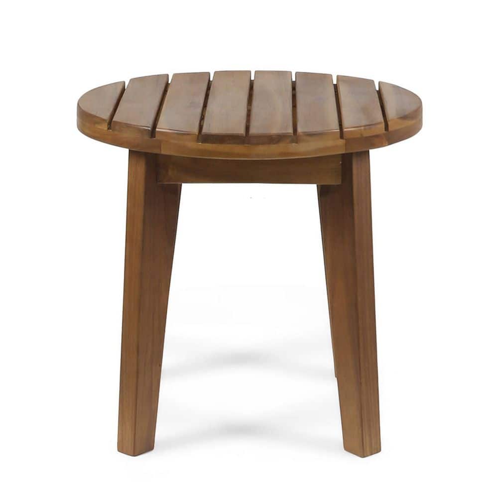 Anky Teak Round Wood 14.25 in. H Outdoor Side Table price history on PriceWatchPro