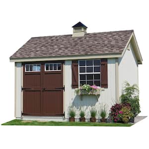 Colonial Pinehurst 8 ft. x 12 ft. Wood Storage Shed DIY Kit with Floor Kit