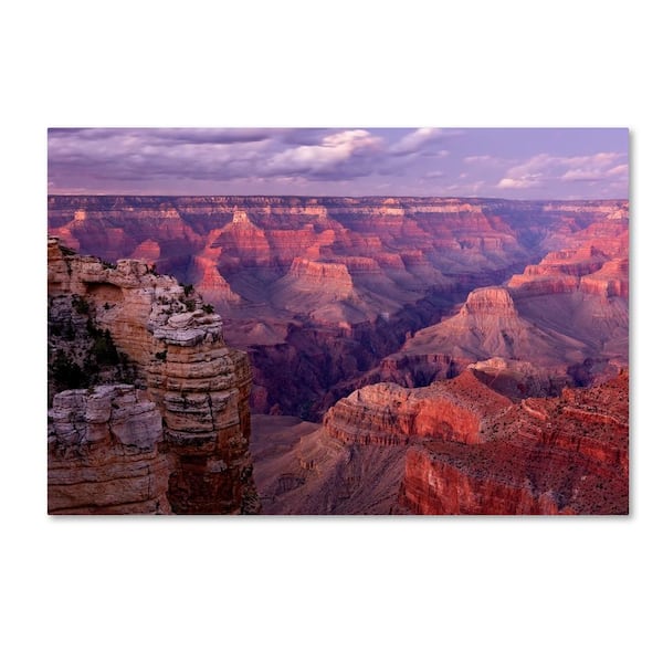Trademark Fine Art - 22 in. x 32 in. Grand Canyon near Mather Point by Mike Jones Photo Floater Frame Nature Wall Art