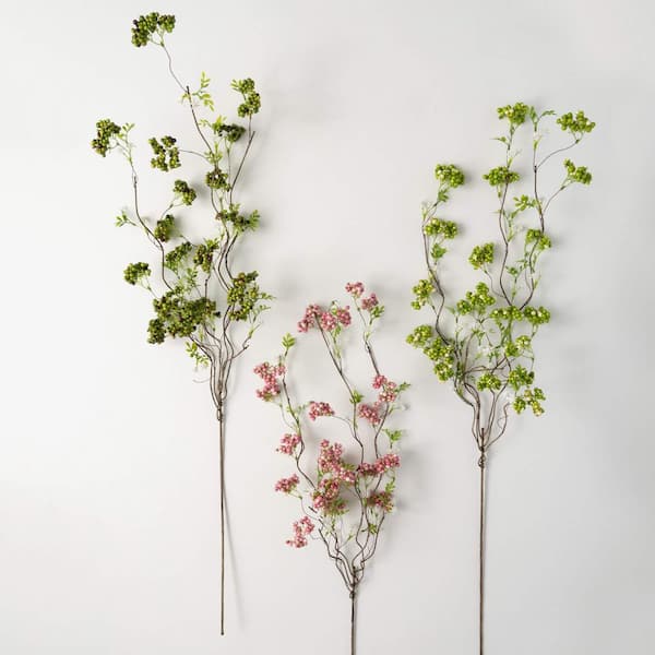 SULLIVANS 43.5 in. Artificial Berry Twig Spray Set of 3