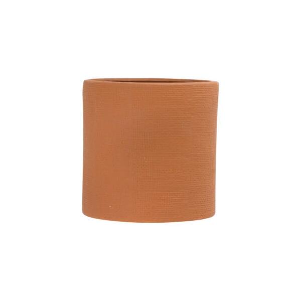 Storied Home Stone Planter with Textured Finish in Red EC0460 The