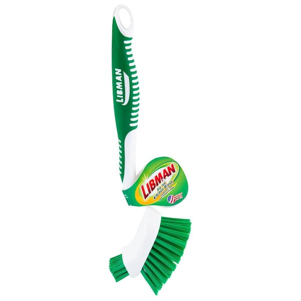 Libman Green Dish Brush - Heavy-Duty Poly Fiber Bristles - Rubber Grip -  Dishwasher Safe - Eco-Friendly - Kitchen Brush in the Kitchen Brushes  department at