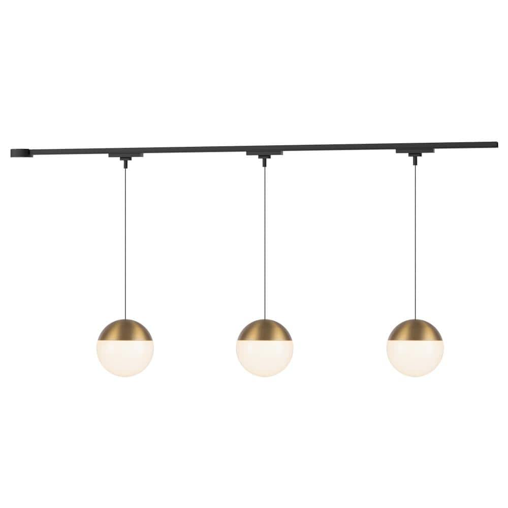 Monae 3 Light Brushed Gold dimmable 3000K LED Trilo Track Ceiling Kit price history on PriceWatchPro
