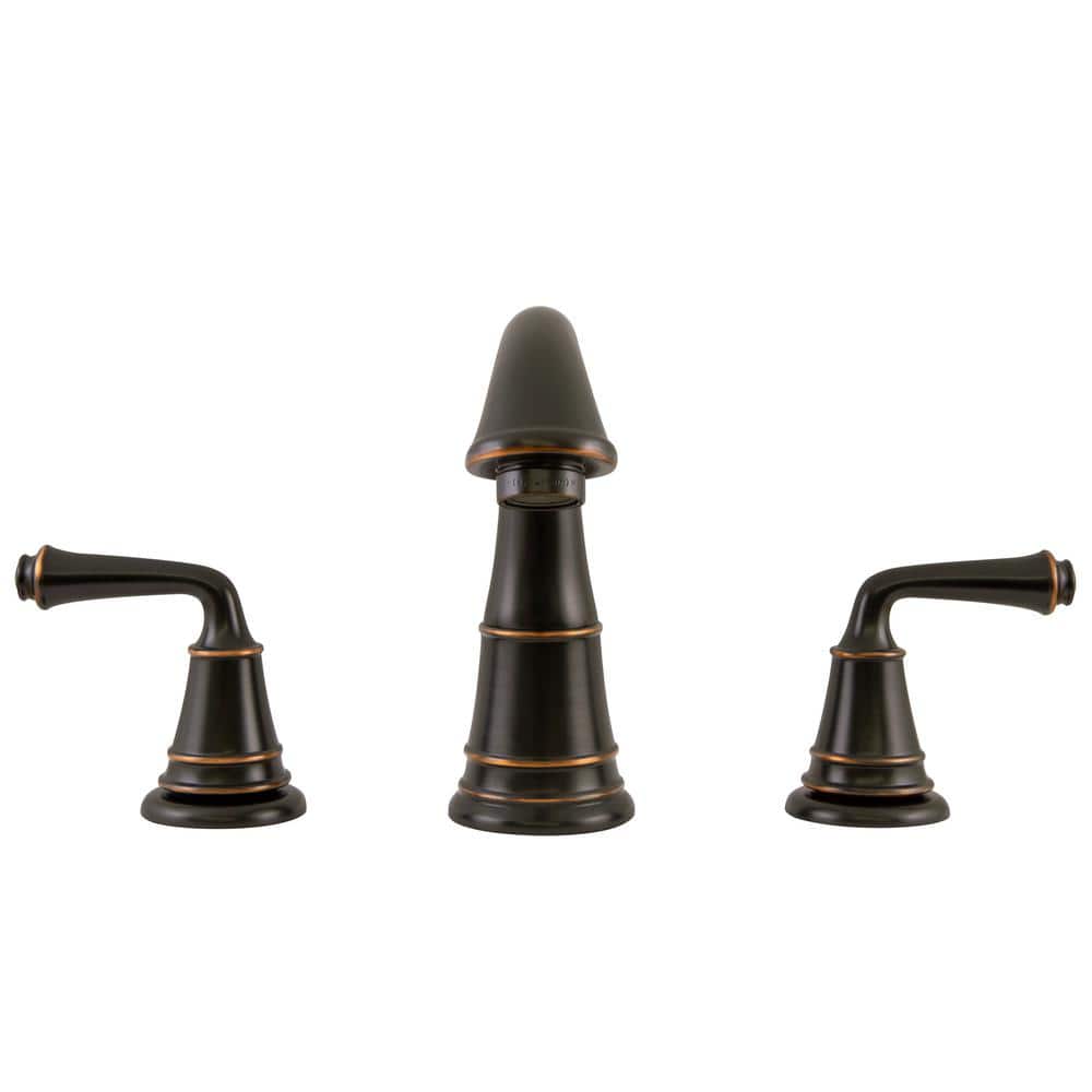 Eden 8" Oil Rubbed Bronze Widespread Bathroom Faucet