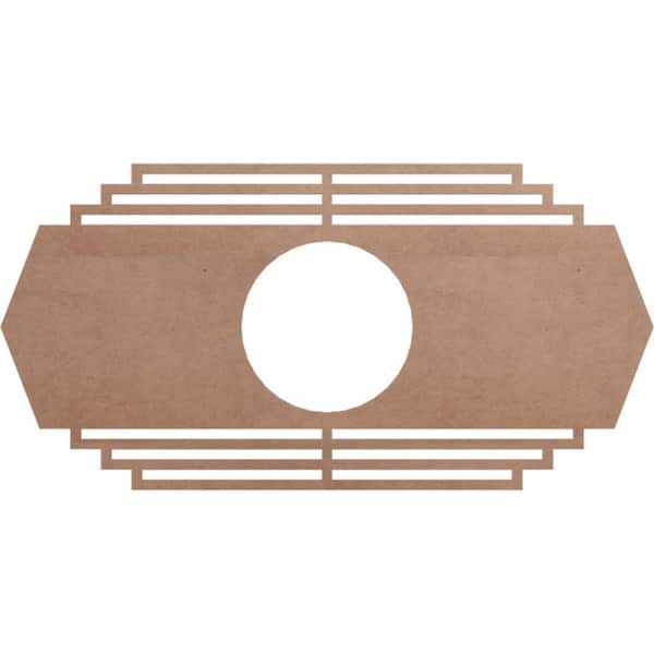 Ekena Millwork 0.375 in. x 38 in. x 19 in. Wood Medallion Moulding