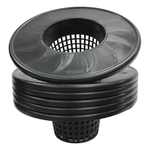 6 in. Black Pot Bucket Lid Insert (6-Pack)