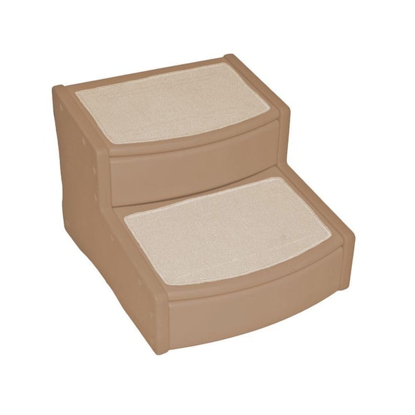 22 in. L x 20 in. W x 16 in. H Easy Steps II Extra Wide Pet Stair in Tan