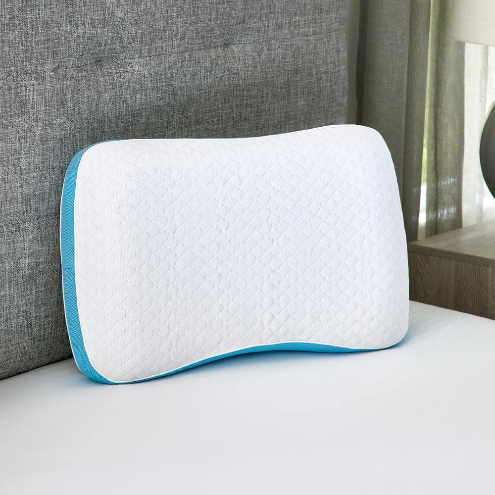 Ultra Firm Gel-Infused Memory Foam Back Sleeper Pillow