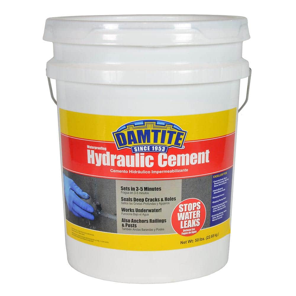 DAMTITE 50 lb 07502 Waterproofing Hydraulic Cement 07502 The Home Depot