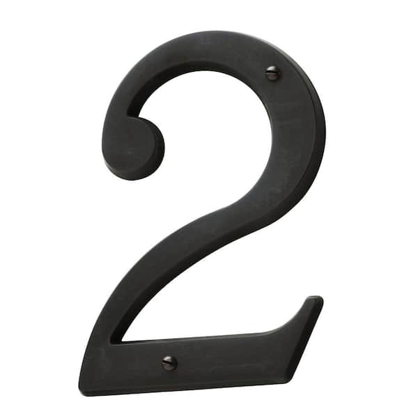 Baldwin 5 in. OilRubbed Bronze House Number 2 90672.102.CD The Home