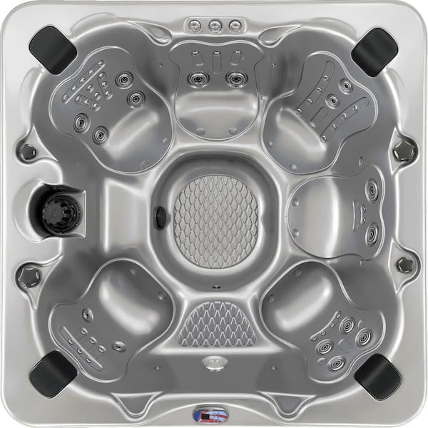 7-Person 45-Jet 240-Volt Premium Acrylic Bench Spa Standard Hot Tub with Ozonator and Bluetooth Sound System