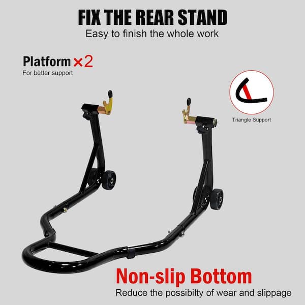 Universal Motorcycle Stand Lift Combo, Front & Rear Wheel Lift