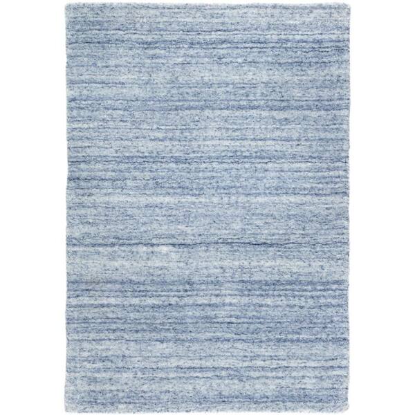 Nordic Hand Loom Knotted Performance Blue 10 ft. x 14 ft. Indoor Area Rug