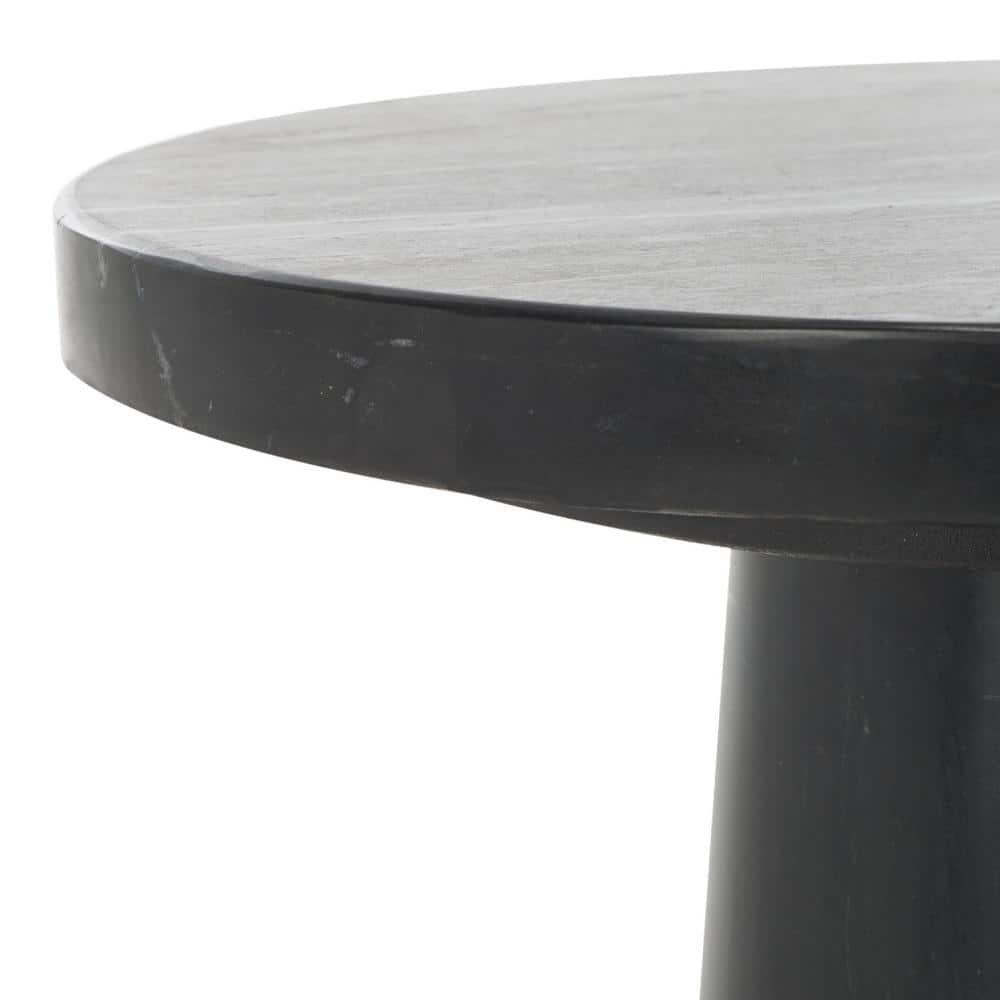 Valentia 10 in. Pink Round Marble End Table - thumbnail 5