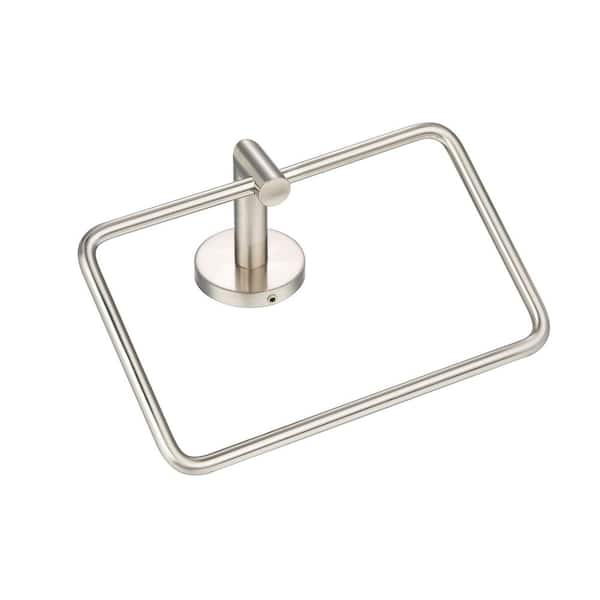 Arcadia 7.5 in. Wall Mounted Hand Towel Holder-Satin Nickel
