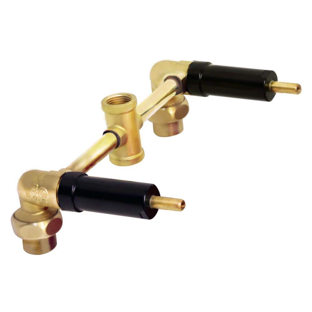 Satin Nickel Dual Handle Tub and Shower Faucet Set
