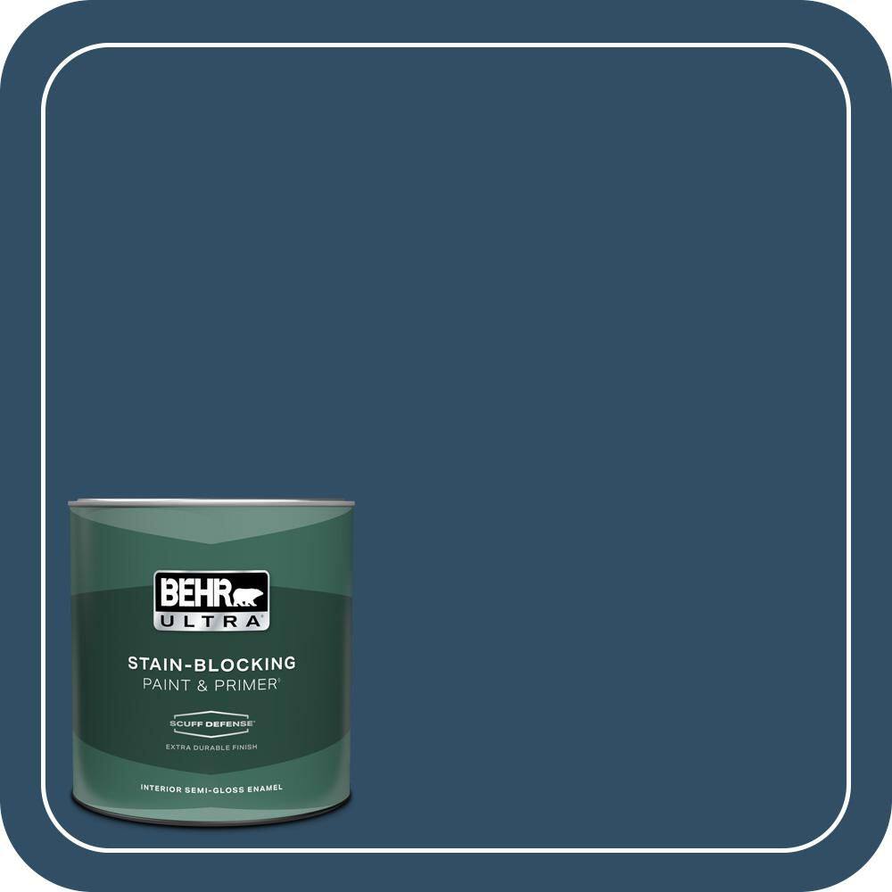 1 qt. #ECC-53-3 Outer Space Extra Durable Semi-Gloss Enamel Interior Paint & Primer price history on PriceWatchPro