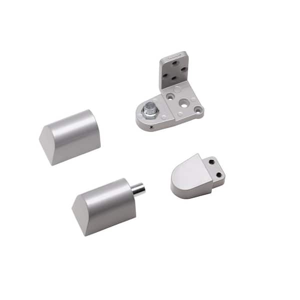 Global Door Controls US Aluminum Style 3/4 in. Aluminum Right Hand Offset Door Pivot Hinge Set for Adams Rite Type Storefront Door