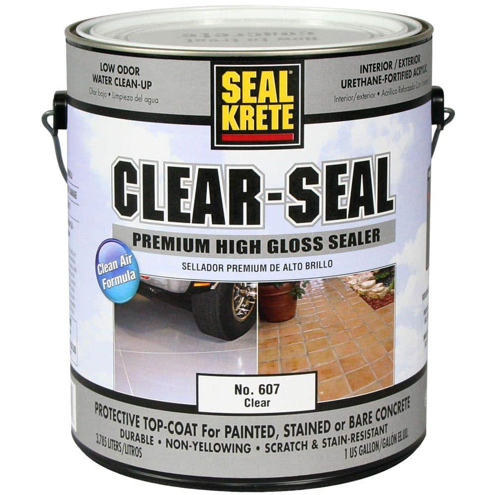 Seal Krete Clear Seal 1 Gal Gloss Clear Low Voc Water Based Interiorexterior Protective 5367